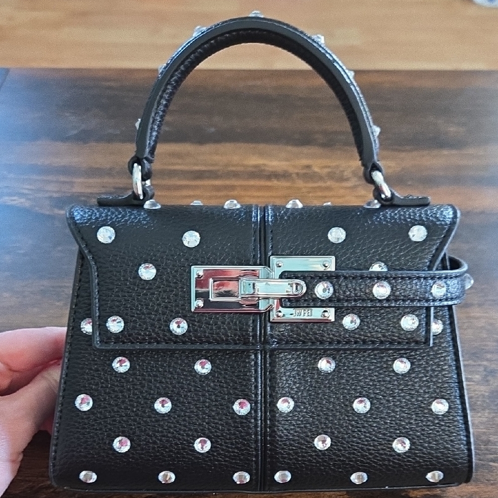 JW PEI Elise Artificial Crystal Top Handle Bag